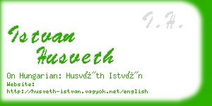 istvan husveth business card